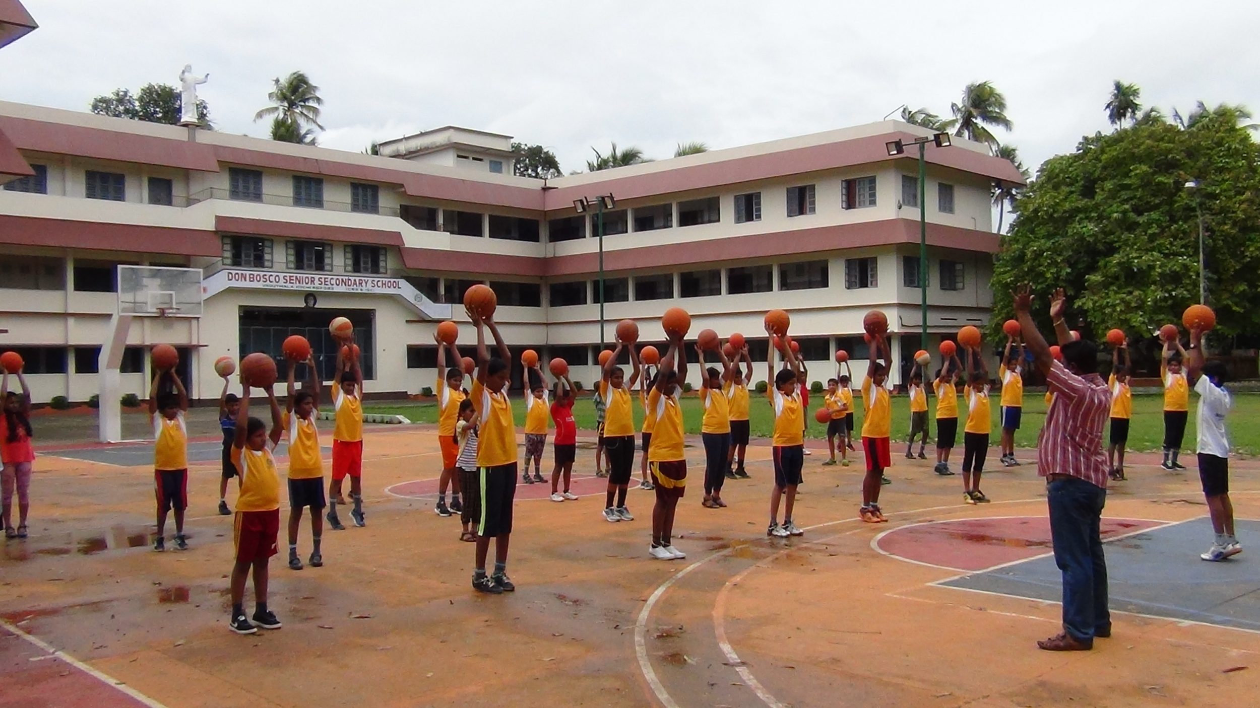 Basketball at Don Bosco Senior Secondary School Vaduthala