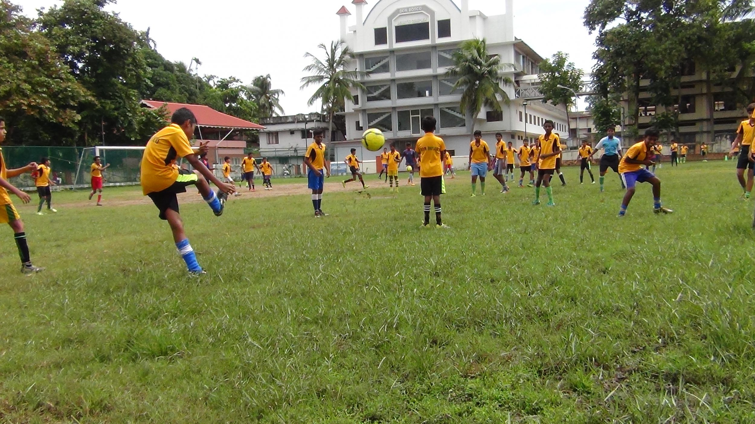 football at DOn Bosco School Vaduthala