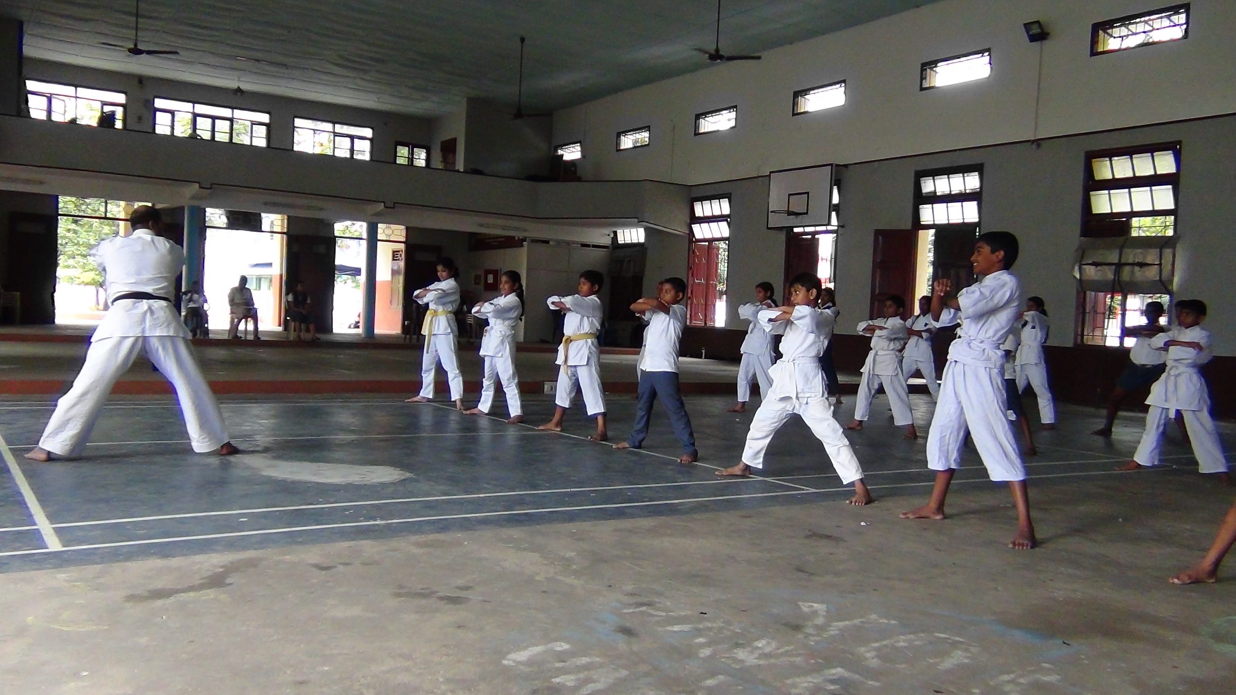 karate at Don Bosco Senior Secondary School Vaduthala